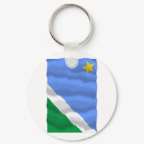 Mato Grosso do Sul, Brazil Waving Flag keychains by Vexillophile Mato Grosso do Sul, Brazil Waving Flag keychains