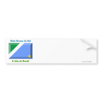 Mato Grosso do Sul Flag Gem bumper stickers