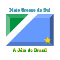 Mato Grosso do Sul Flag Gem t-shirts