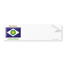 Mato Grosso Flag Gem bumper stickers