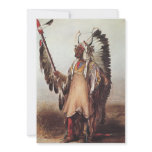 Mato-Tope, A Mandan Chief Portrait by Karl Bodmer Custom Invite