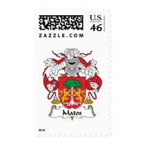 Matos Family Crest Postage Stamps