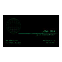 Matrix Green Sphere business cards