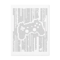 Matrix Pad - Controller Gamer Video Games Gaming Post Cards