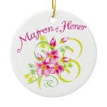 Matron of Honor Bridal Party Christmas Tree Ornament