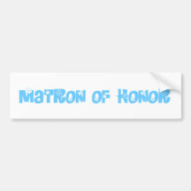 Matron of Honor Bumper Sticker