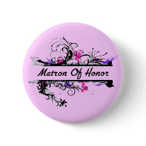 Matron Of Honor Pinback Buttons