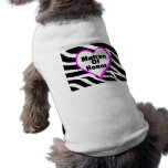 Matron Of Honor (Heart Zebra Stripes) Pet Tee