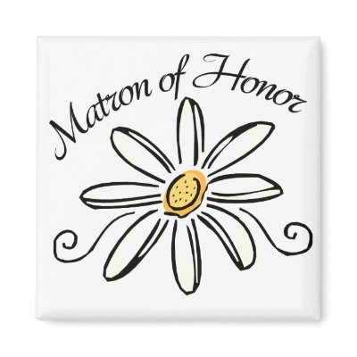 Matron of Honor Refrigerator Magnet
