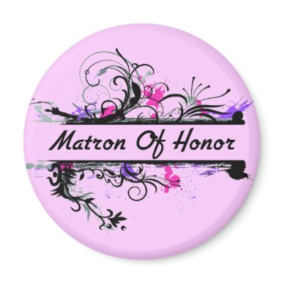 Matron Of Honor Refrigerator Magnets