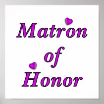 Matron of Honor Simply Love Print