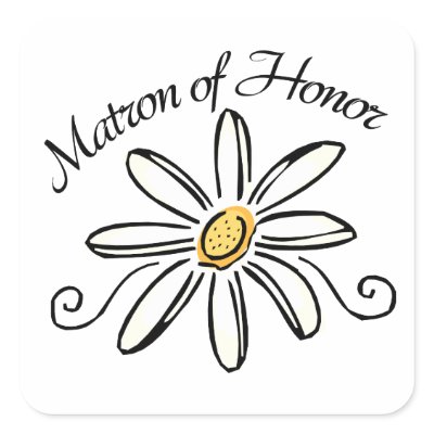 Matron of Honor Stickers