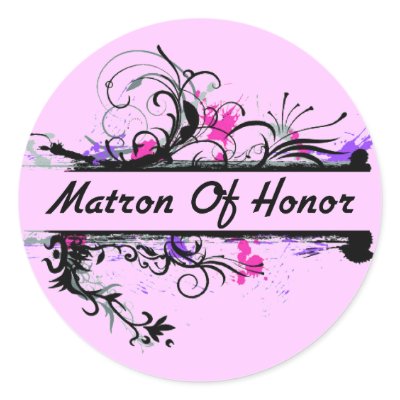 Matron Of Honor Stickers