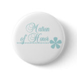Matron of Honor Teal Elegance Pins
