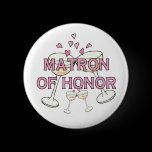 Matron of Honor Wedding ID Button buttons