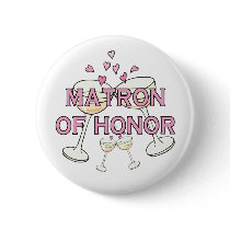 Matron of Honor Wedding ID Button