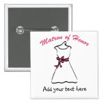 Matrona personalizada de los regalos del honor pins