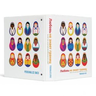 Matroyshka International Nesting Doll Lifebook binder