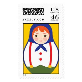 Matroyshka Russian Nesting Dolls - Boy stamp