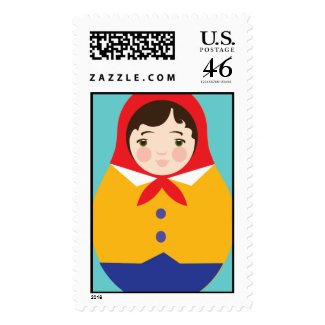 Matroyshka Russian Nesting Dolls - Boy stamp