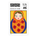 Matroyshka Russian Nesting Dolls stamps