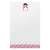 Matryoshka - Bubblegum Pink Stationery Paper