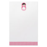 Matryoshka - Bubblegum Pink Stationery Paper