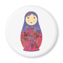 Matryoshka Doll 2 ~ Russian / Babushka Nesting Refrigerator Magnet