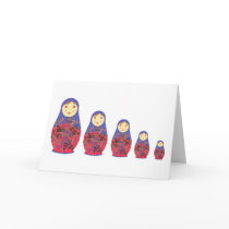 Matryoshka Doll ~ Russian Nesting / Babushka Greeting Cards