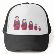 Matryoshka Doll ~ Russian Nesting / Babushka Trucker Hat