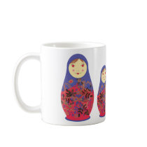 Matryoshka Doll ~ Russian Nesting / Babushka Coffee Mug
