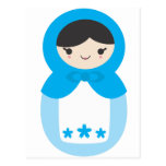 Matryoshka Doll - Sweet Blue Post Cards