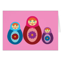 Matryoshka Dolls Card