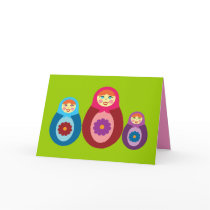 Matryoshka Dolls Card