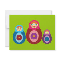 Matryoshka Dolls Custom Announcements
