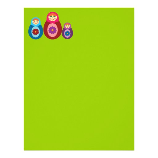 Matryoshka Dolls Letterhead Design