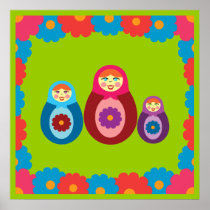 Matryoshka Dolls Print