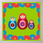 Matryoshka Dolls Print