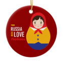 Matryoshka From Russia With Love Adoption Keepsake Ornament