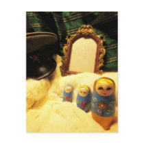 matryoshka nesting doll russia film ussr postcard