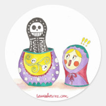 MatryoshKa Round Sticker