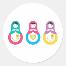 Matryoshka Russian Dolls Sticker