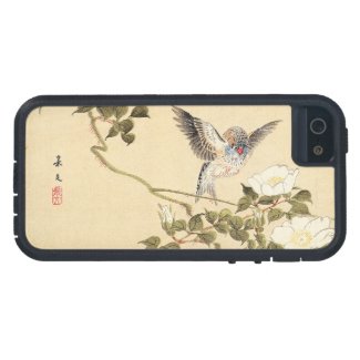 Matsumoto Keibun Bird and Flower Album Zebra Finch Cover For iPhone 5/5S