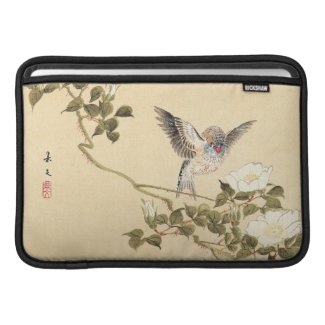 Matsumoto Keibun Bird and Flower Album Zebra Finch MacBook Air Sleeves