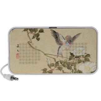 Matsumoto Keibun Bird and Flower Album Zebra Finch Notebook Speakers