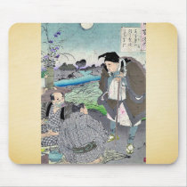Matsuo Basho by Taiso, Yoshitoshi Ukiyoe Mouse Pads