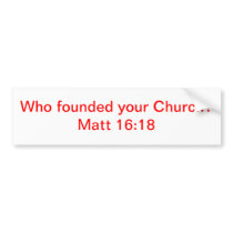 Matt 16:18 bumper sticker