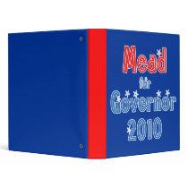 Matt Mead for Governor 2010 Star Design 3 Ring Binder