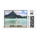 Matt windsurfing., BORA  BORA Stamp