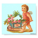 MATTE ON CANVAS VICTORIAN ERA CUPID & ROSE CART posters by libertydogmerch MATTE ON CANVAS VICTORIAN ERA CUPID & ROSE CART posters